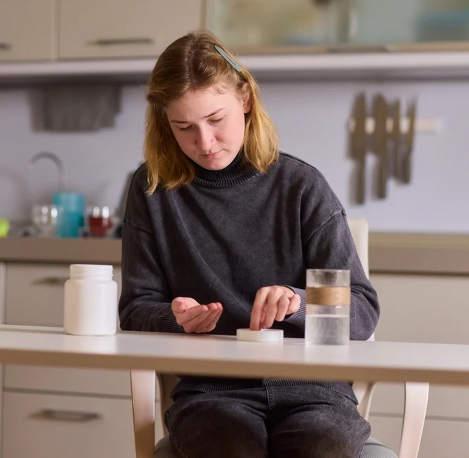 women on wheel chair cooking